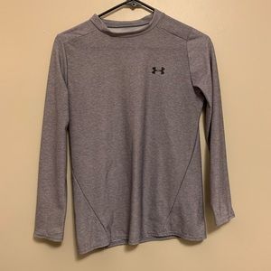 Gray Under Armour Long Sleeve Heatgear (YXL)
